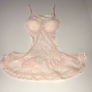 Victoria’s Secret Sexy Light Pink Apron size 34B